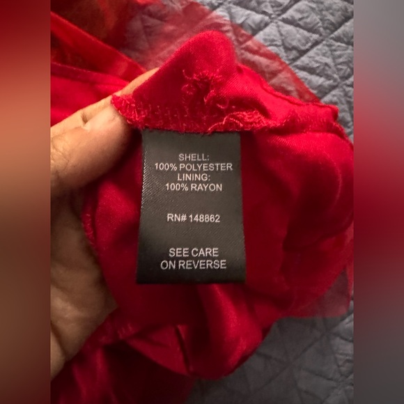 Red Tulle Skirt - Picture 5 of 5